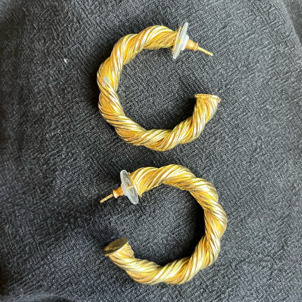 BRACHA Harlow Hoops 18K Gold Plate